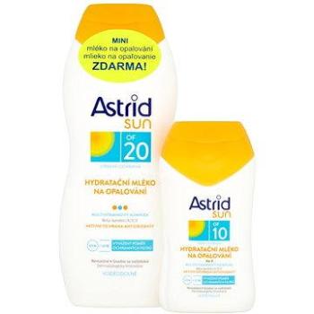 ASTRID SUN Hydratační mléko na opalování SPF 20 200 ml + Hydratační mléko na opalování SPF 10 100 ml (8592297001386)