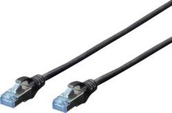 Patch kabel CAT 5e SF/UTP RJ 45, vidlice ⇔ vidlice, 10 m, černý