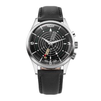 Vulcain Nautical Heritage - Black White Luminova - Black Plain