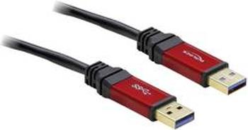 USB 3.0 kabel Delock 82746, 3.00 m, červená, černá