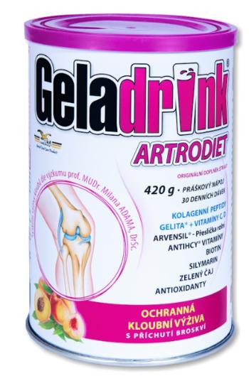 Geladrink Artrodiet Nápoj broskev 420 g