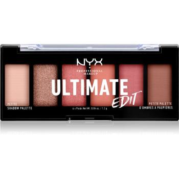 NYX Professional Makeup Ultimate Edit Petite Shadow paletka očních stínů odstín 01 Warm Neutrals 6x1.2 g