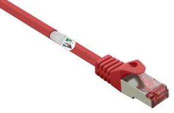 Síťový kabel RJ45 Renkforce RF-3432044, CAT 6, S/FTP, 10.00 m, červená