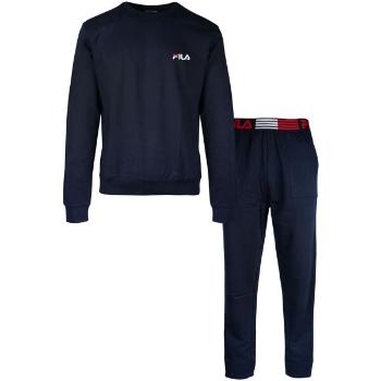 Fila IN COTTON BRUSHED FLEECE Pánské pyžamo, tmavě modrá, velikost