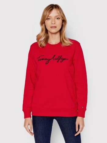 Tommy Hilfiger dámská červená mikina - L (XM1)