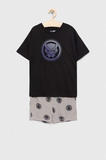 Dětské pyžamo GAP x Marvel černá barva