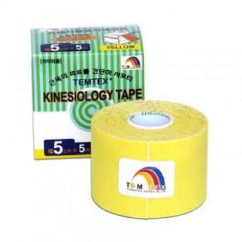 Temtex kinesiology tape Classic žlutá 5 cm x 5 m