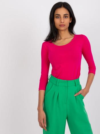 FUCHSIOVÉ BASIC TRIČKO -RV-BZ-4690.17-FUCHSIA Velikost: XL