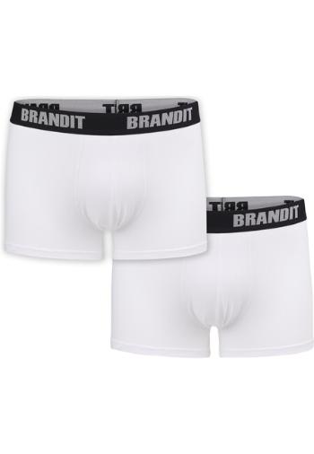 Brandit Boxershorts Logo 2er Pack wht/wht - S