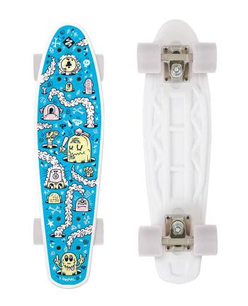 Skateboard FIZZ FUN BOARD Alarm Blue 2020