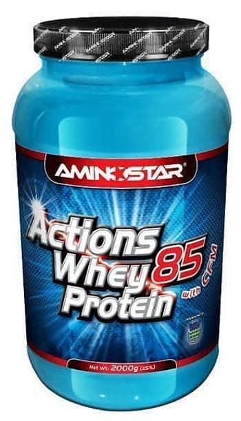 Aminostar Whey Protein Actions 85% 2000 g strawberry