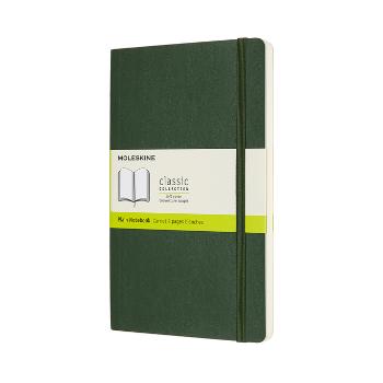 Zápisník měkký čistý zelený L (192 stran)