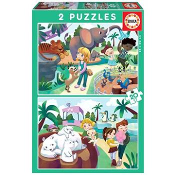 Educa Puzzle V Zoo 2x20 dílků (18603)