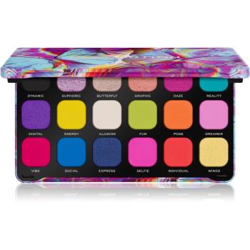 Makeup Revolution Forever Flawless paleta očních stínů odstín Digi Butterfly 18 x 1.1 g