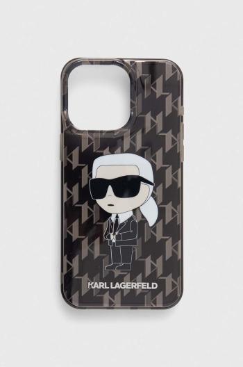 Obal na telefon Karl Lagerfeld iPhone 15 Pro Max 6.7" černá barva