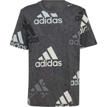 adidas U BL LOGO TEE Chlapecké tričko, šedá, velikost 128