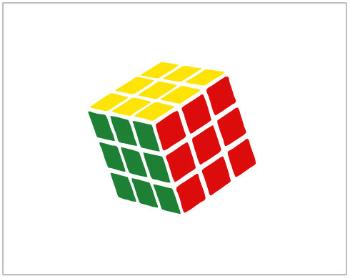 Dárkový balící papír Rubikova kostka