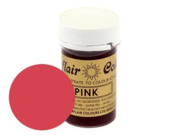 Růžová gelová barva Pink 25 g - Sugarflair Colours