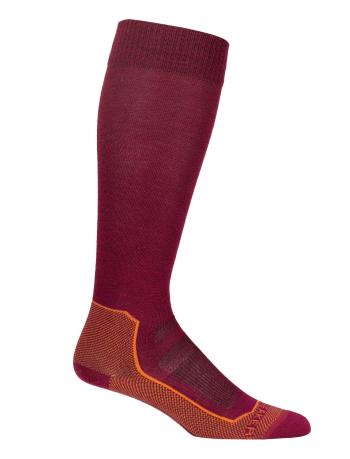 dámské merino ponožky ICEBREAKER Wmns Ski+ Ultralight OTC, Cherry/Clove/Flash (vzorek) velikost: M