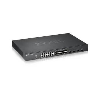 Zyxel XGS1930-28, 28 Port Smart Managed Switch, 24x Gigabit Copper and 4x 10G SFP+, hybird mode, standalone or NebulaFle, XGS1930-28-EU0101F