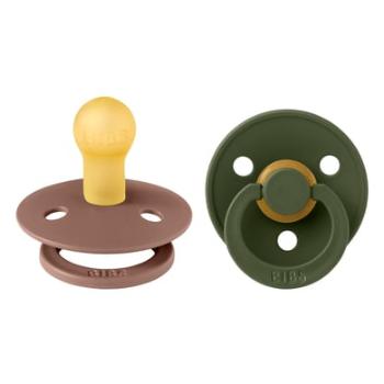 BIBS® Dudlík Colour Svišť/lovec Green 0-6 měsíců, 2 ks.