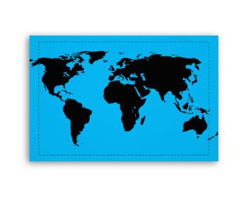 Fotoobraz 60x40 cm malý Mapa světa
