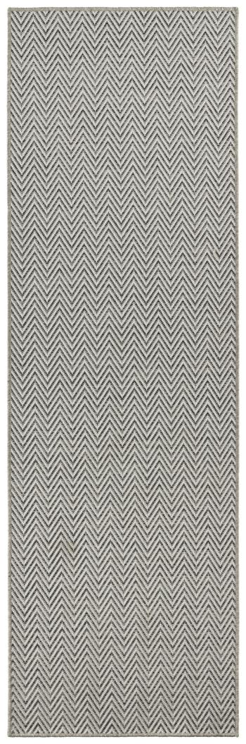 BT Carpet - Hanse Home koberce Běhoun Nature 104268 Grey - 80x250 cm Bílá