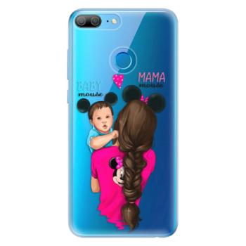 Odolné silikonové pouzdro iSaprio - Mama Mouse Brunette and Boy - Huawei Honor 9 Lite