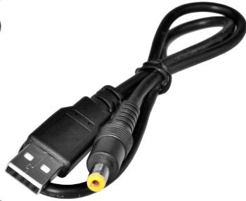 Virtuos napájecí redukce USB -> jack 5.5/2.1, 5V, 0, 5 m