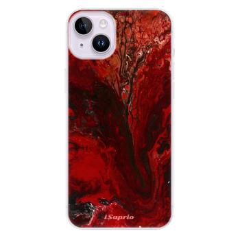 Odolné silikonové pouzdro iSaprio - RedMarble 17 - iPhone 14 Plus