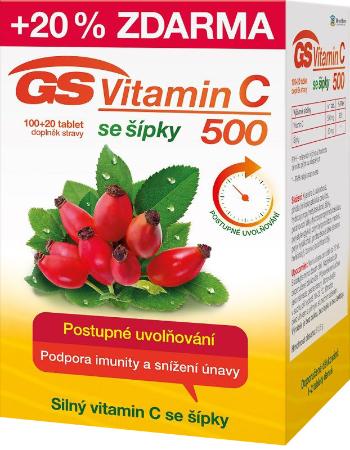 GS Vitamin C 500 + šípky 120 tablet