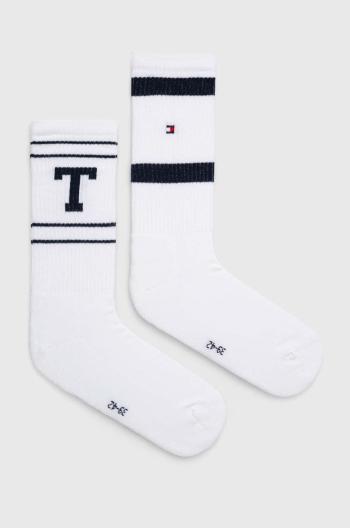 Ponožky Tommy Hilfiger 2-pack pánské, bílá barva