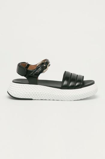 Sandály Emporio Armani dámské, černá barva