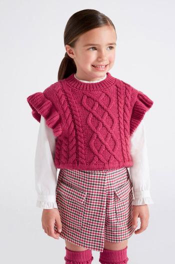 Dětský svetr Mayoral růžová barva