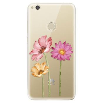 Odolné silikonové pouzdro iSaprio - Three Flowers - Huawei P9 Lite 2017