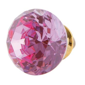 Úchytka tvar diamant růžová - pr 3 cm 63097
