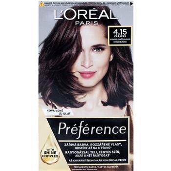 ĽORÉAL PARIS Préférence 4.15/M1 Caracas Intenzivní ledově čokoládová (3600010013389)