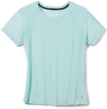 Smartwool WERINO SPORT ULTRALITE SHORT SLEEVE bleached aqua heather Velikost: XL dámské tričko s krátkým rukávem