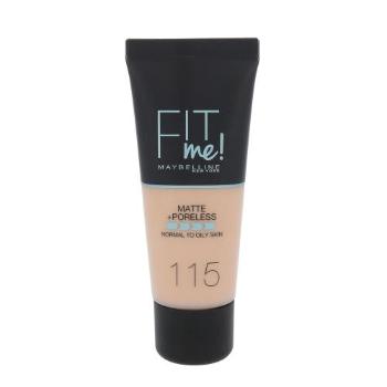 Maybelline Fit Me! Matte + Poreless 30 ml make-up pro ženy poškozený obal 115 Ivory na problematickou pleť s akné