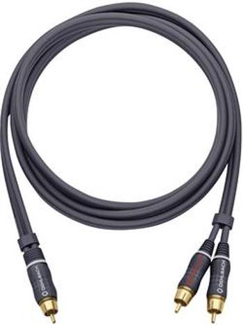 Cinch audio Y kabel Oehlbach 23702, 2.00 m, antracitová