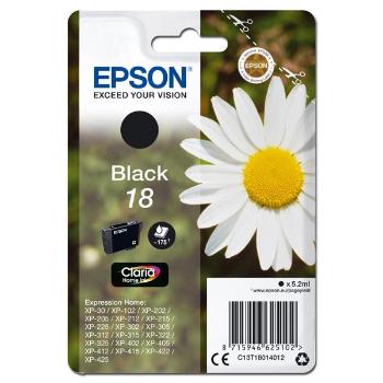 EPSON T1801 (C13T18014012) - originální cartridge, černá, 5,2ml