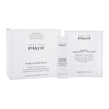 PAYOT Purete Essentielle dárková kazeta pleťová maska Deep-Cleansing Peel-Off Mask 10 x 30 g + pleťový peeling Exfoliating Scrub 10 x 10 g