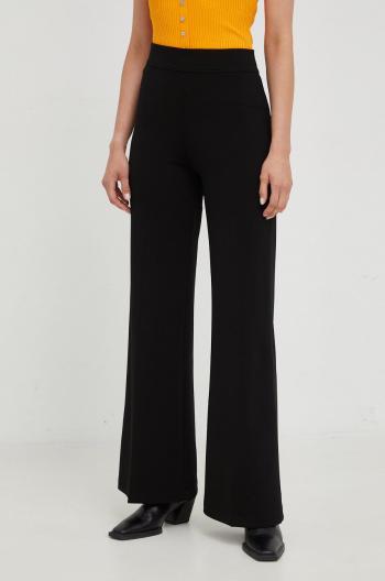 Kalhoty Pinko dámské, černá barva, jednoduché, high waist