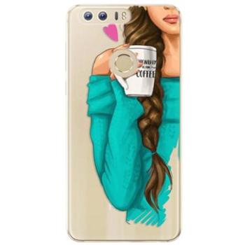 iSaprio My Coffe and Brunette Girl pro Honor 8 (coffbru-TPU2-Hon8)
