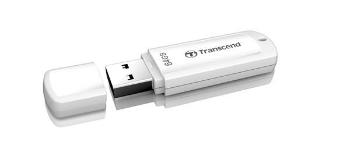 TRANSCEND Flash Disk 64GB JetFlash®370, USB 2.0 (R:16/W:6 MB/s) bílá