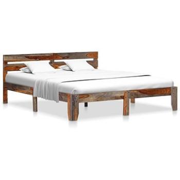 Rám postele masivní sheeshamové dřevo 160x200 cm (288412)