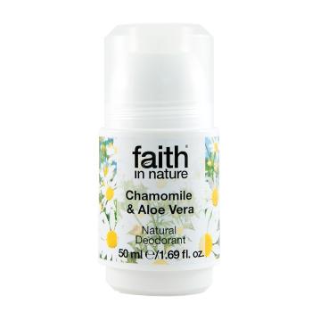 Faith in Nature Kuličkový deodorant pro ženy Heřmánek 50 ml