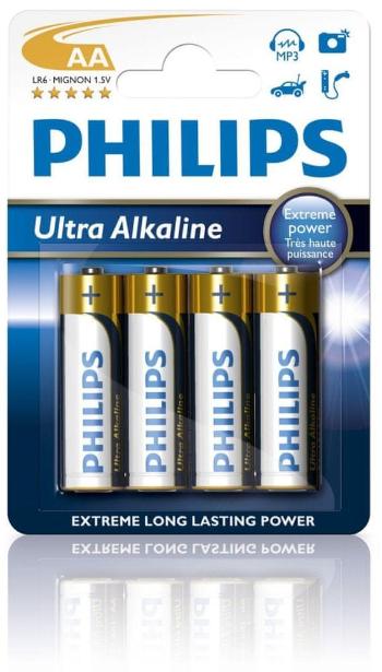 Philips AA 4ks Ultra Alkaline (LR6E4B/10)