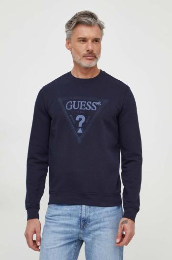 Mikina Guess pánská, tmavomodrá barva, s aplikací, M4RQ15 KBK32