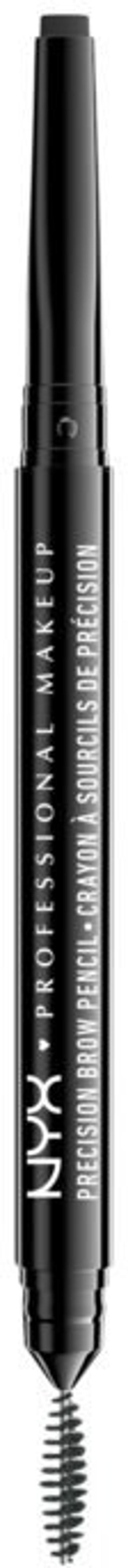 NYX Professional Makeup Precision Brow Pencil - Oboustranná tužka na obočí - Black 0.13 g
